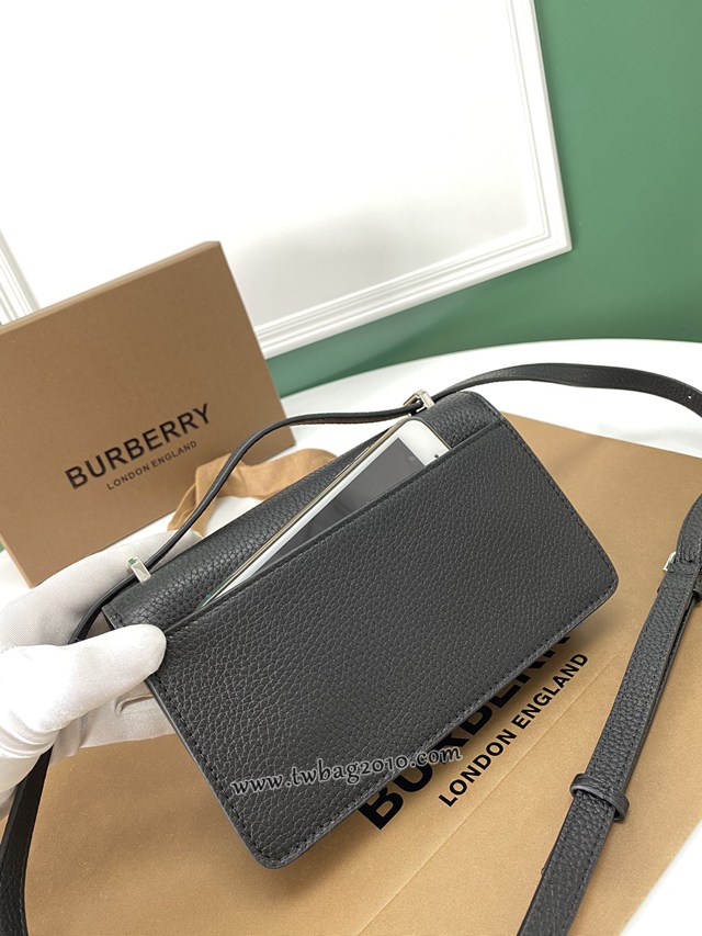 Burberry專門店新款Robin洛賓包 巴寶莉粒紋皮革肩背斜挎女包 yxb1470